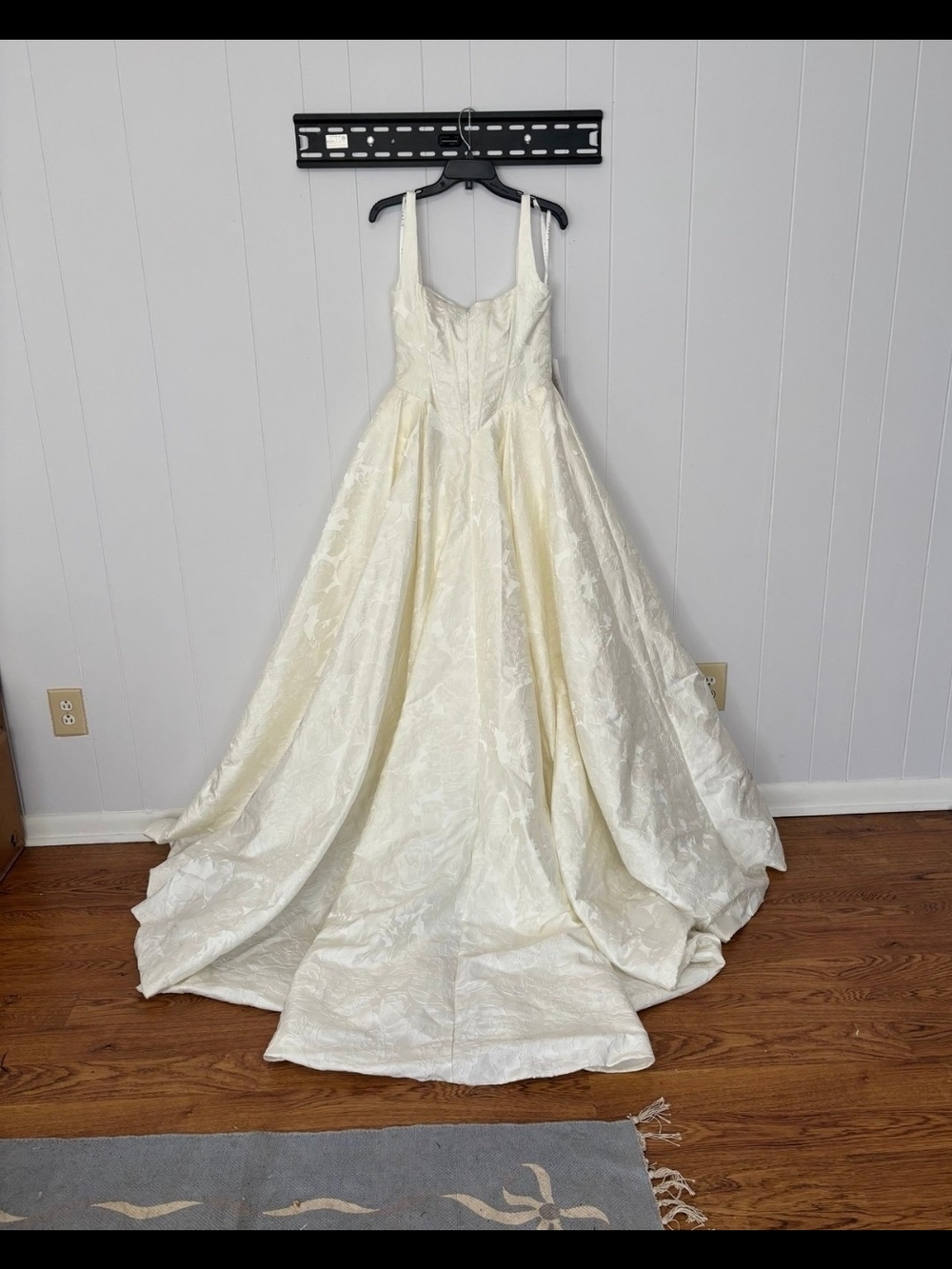 Azazie Ivory Sleeveless Ball Gown Wedding Dress - Picture 9 of 11